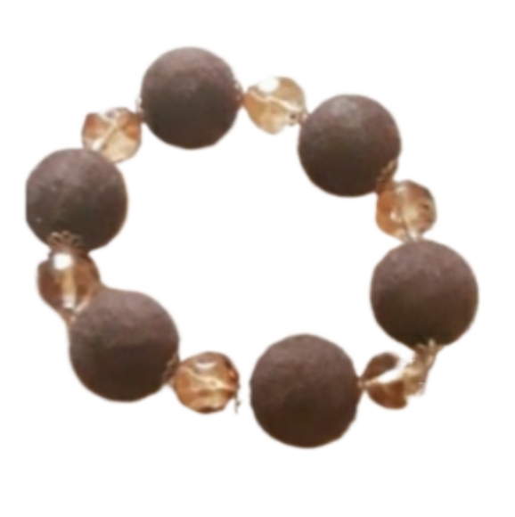 Shein Marble O-Ring Cutout Crop Top Size Small (4) + Brown Stretch Bracelet - Picture 4 of 14
